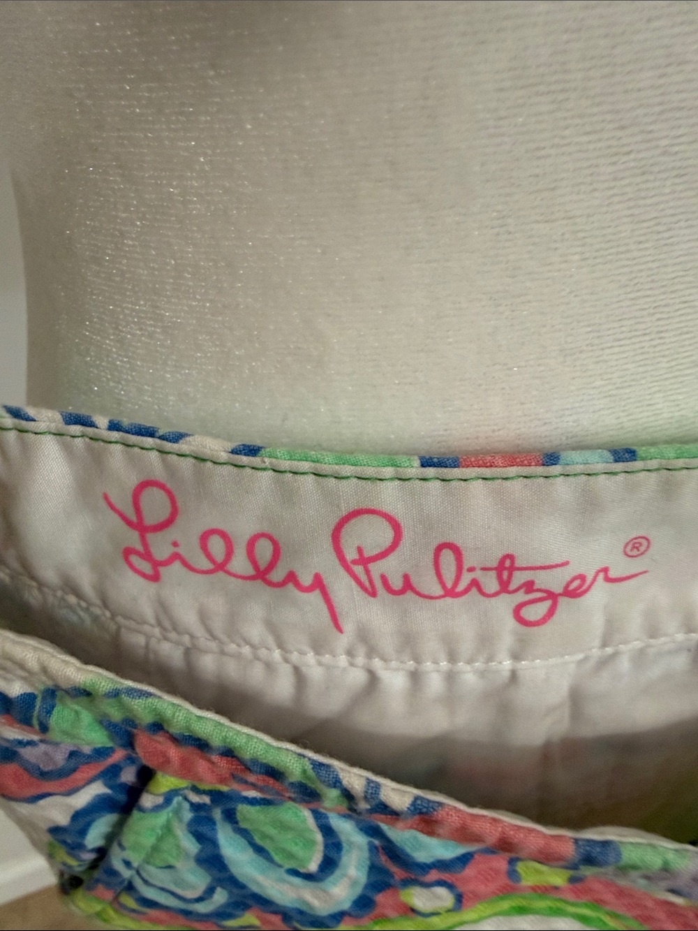 Lilly Pulitzer Multicolor Paisley Seersucker Shorts — Pink, Blue & Green - Picture 2 of 6